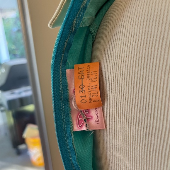 Pinup Couture Georgia Peaches dress M no belt - Picture 2 of 13